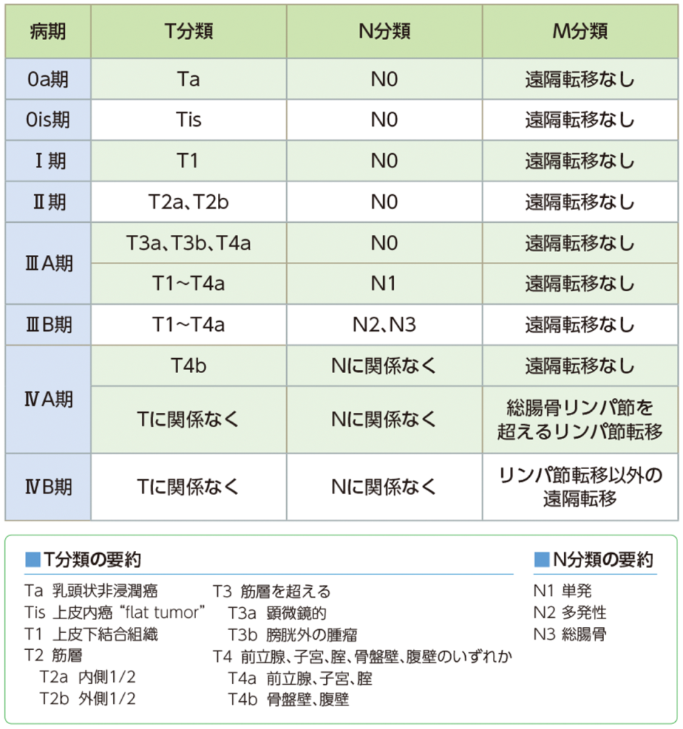 膀胱がんの病期